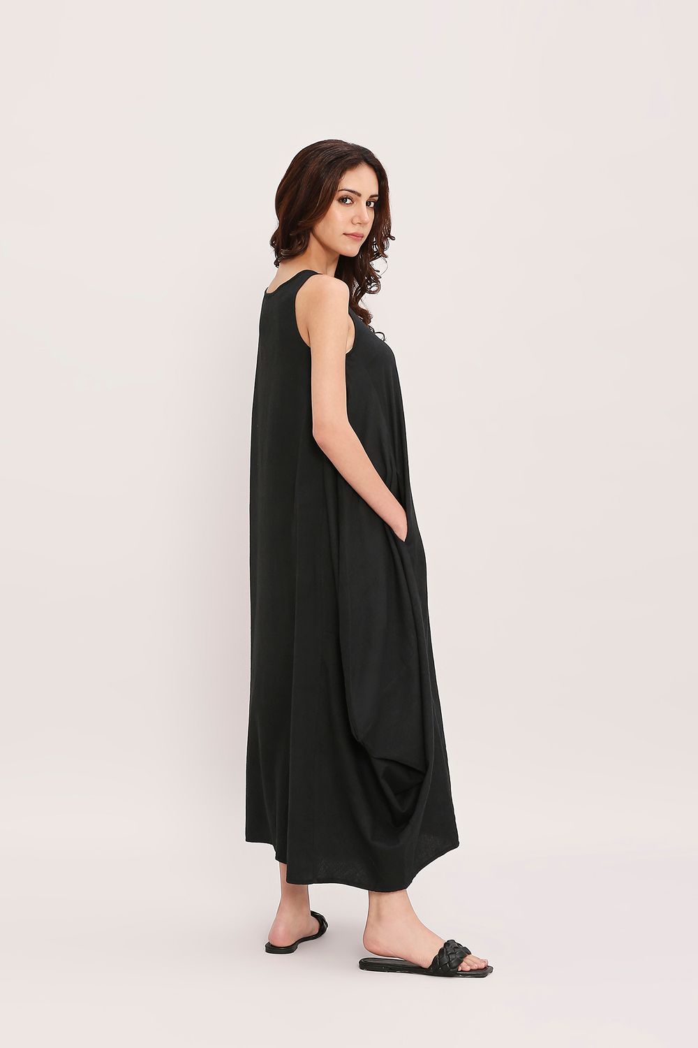 Black Vari Cotton Dress