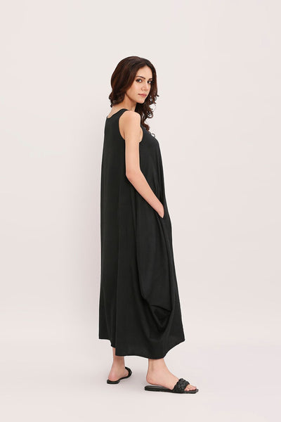 Black Vari Cotton Dress