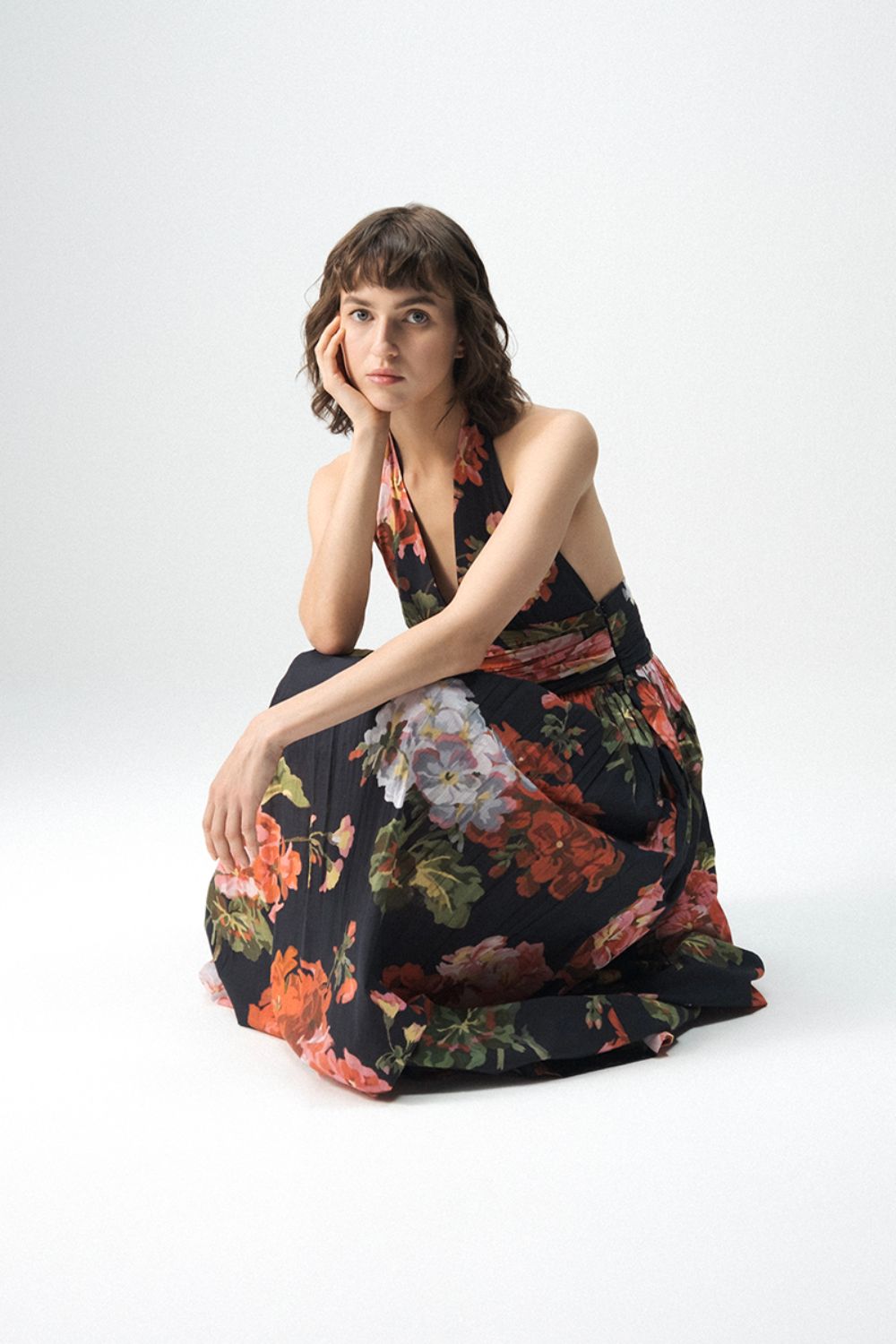 BLOODY MARY HALTER NECK DRESS