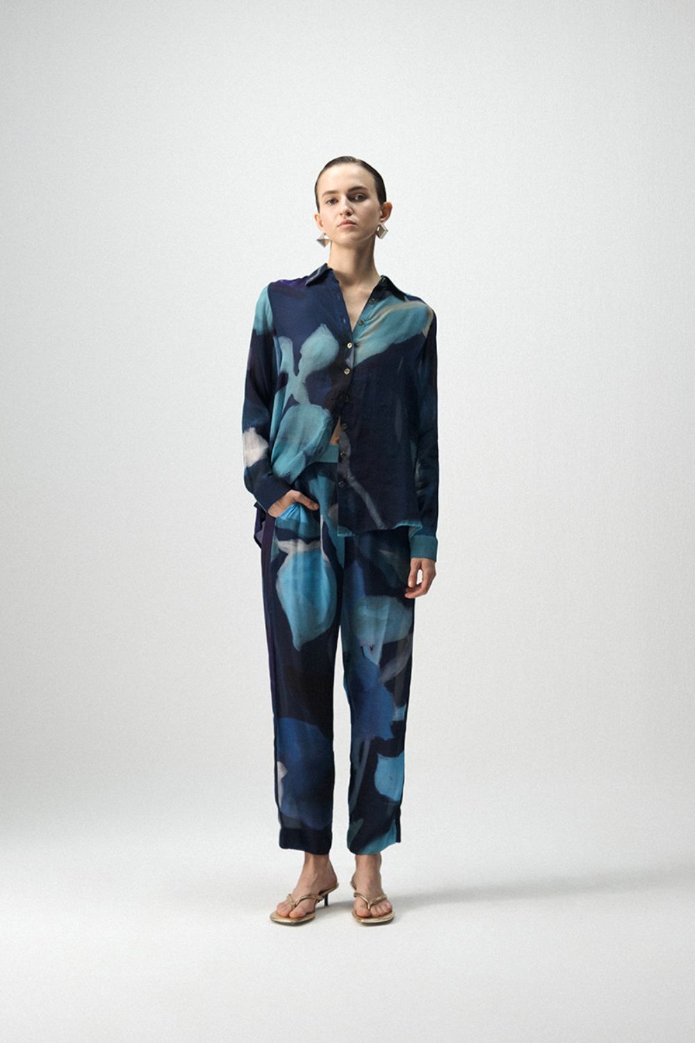 BLUE LAGOON CREPE CO-ORD