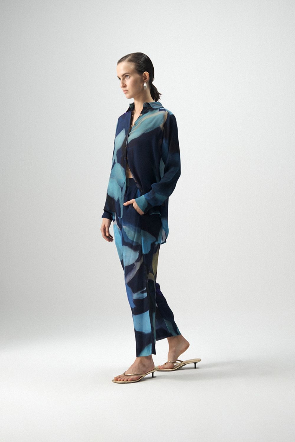 BLUE LAGOON CREPE CO-ORD
