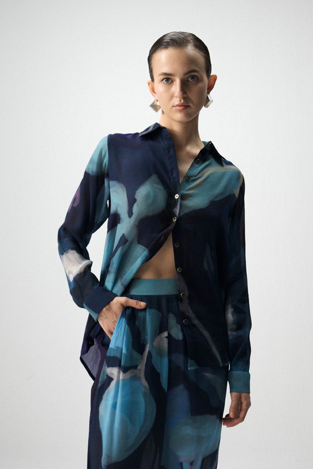 BLUE LAGOON CREPE CO-ORD