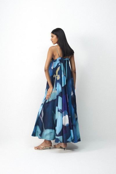BLUE LAGOON PATCHWORK DRESS