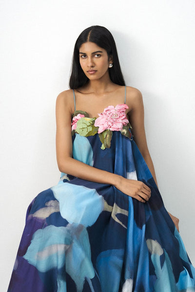 BLUE LAGOON PATCHWORK DRESS