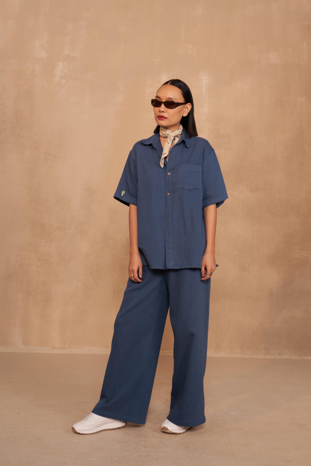 Blue Palm Organic Cotton Unisex Shirt