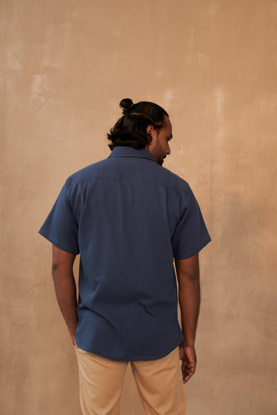 Blue Palm Organic Cotton Unisex Shirt