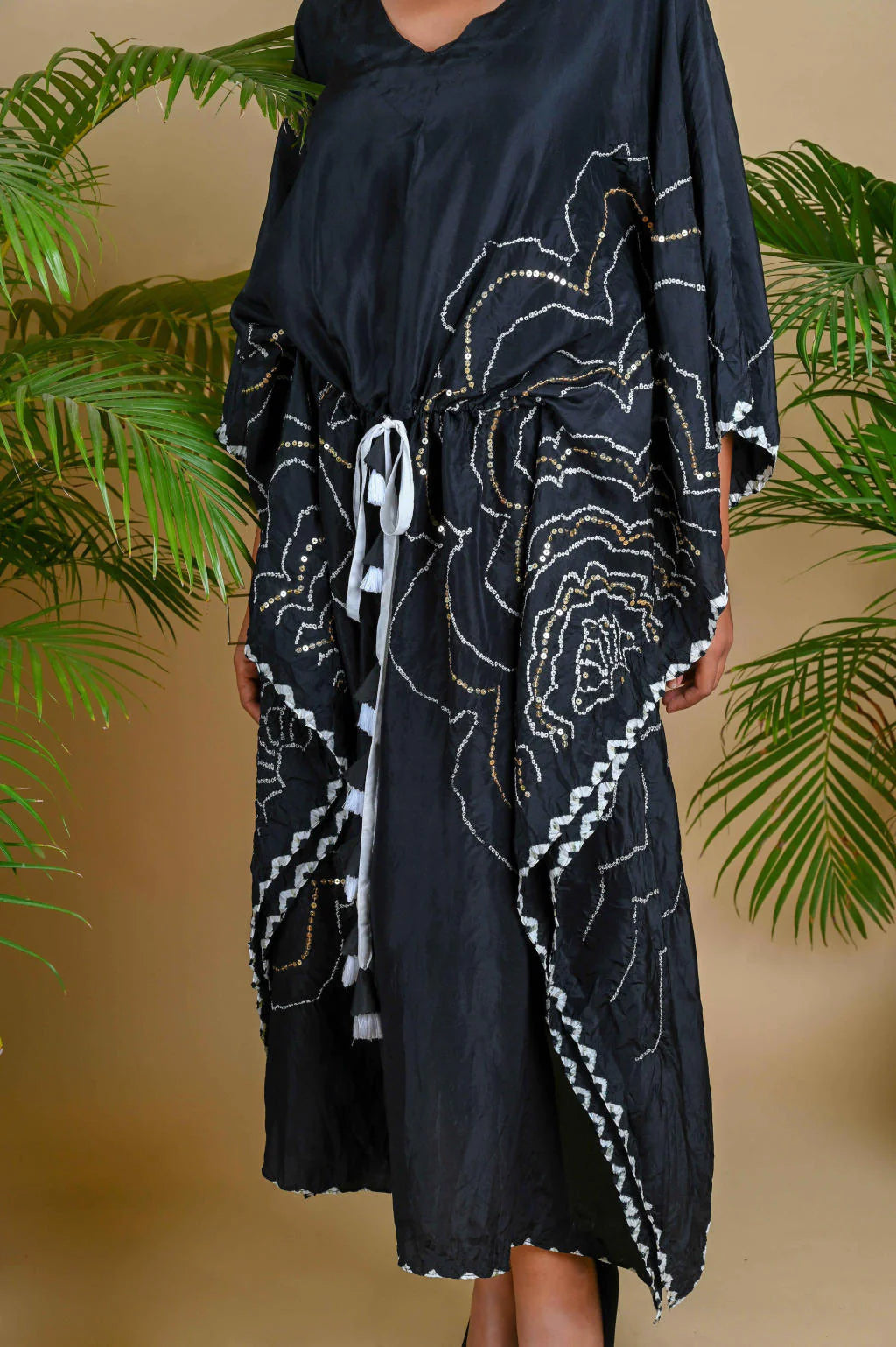 BOHEMIAN KAFTAN-BLACK