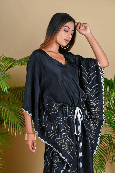 BOHEMIAN KAFTAN-BLACK