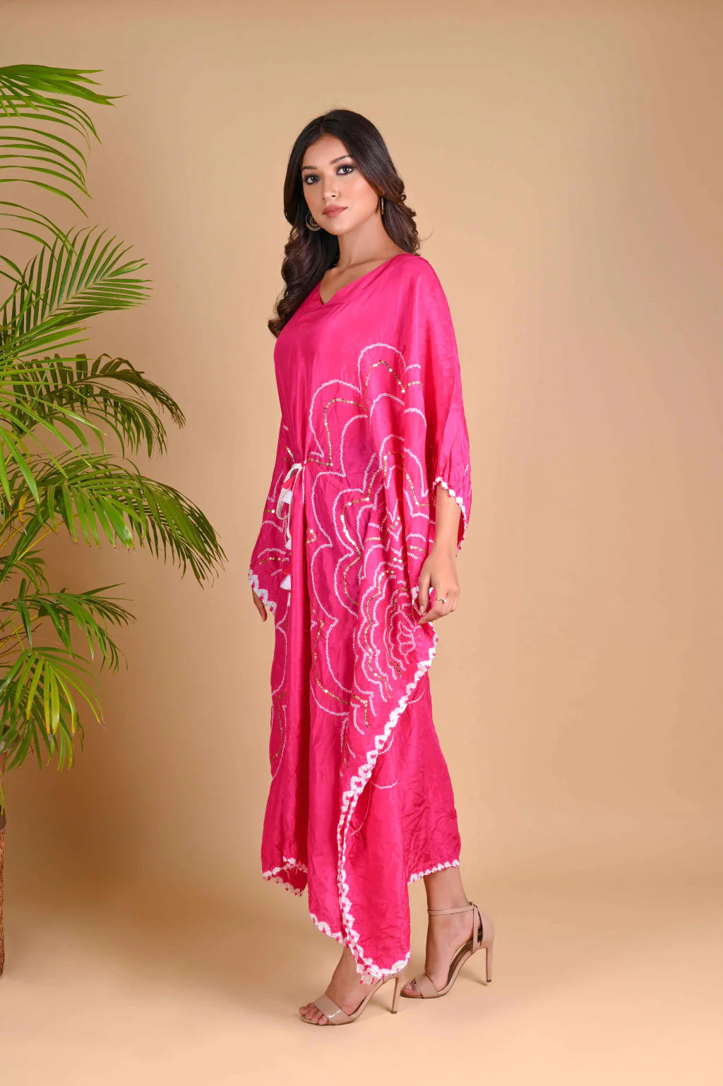 BOHEMIAN KAFTAN-FUSCHIA PINK