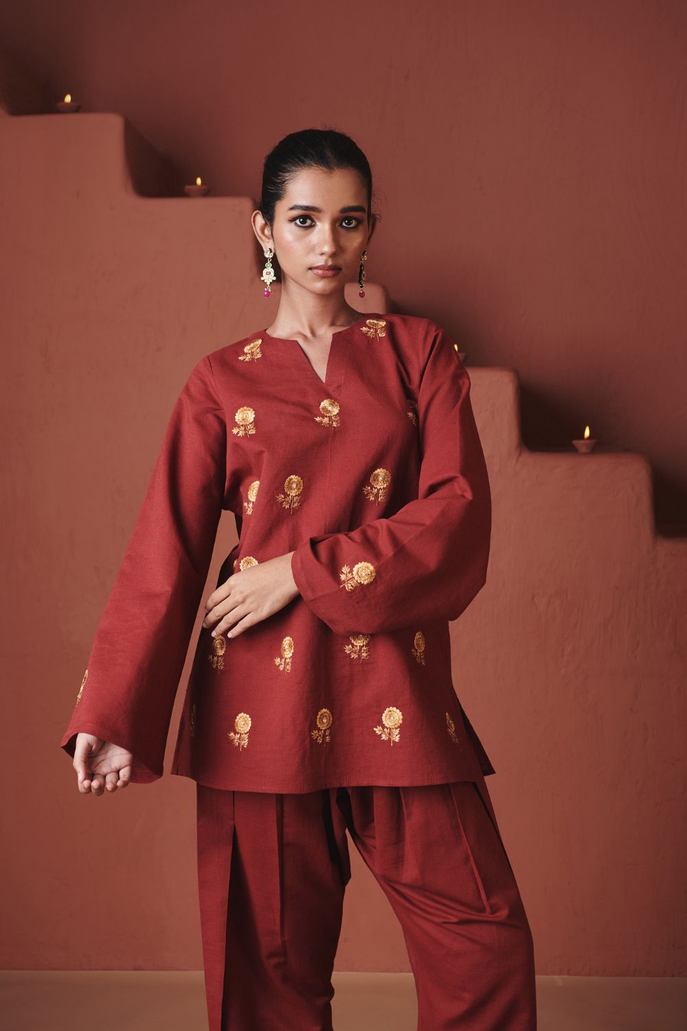 Brick Co Linen Farsi Kurta Set