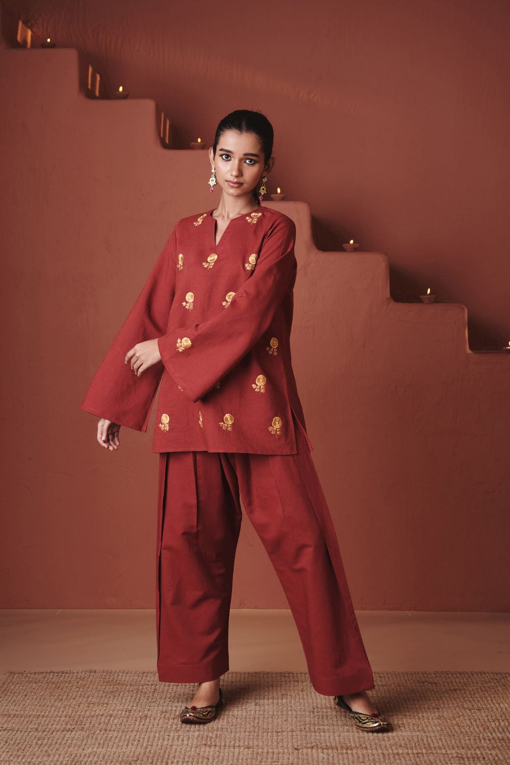 Brick Co Linen Farsi Kurta Set