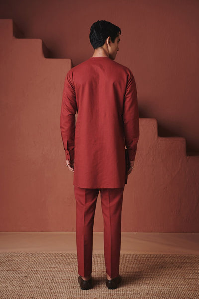 Brick Co Linen Men's Side Open Kurta Set