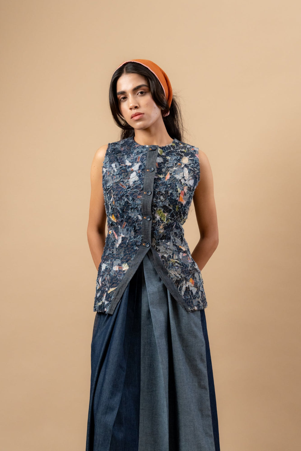 Ida Upcycled Denim Waistcoat