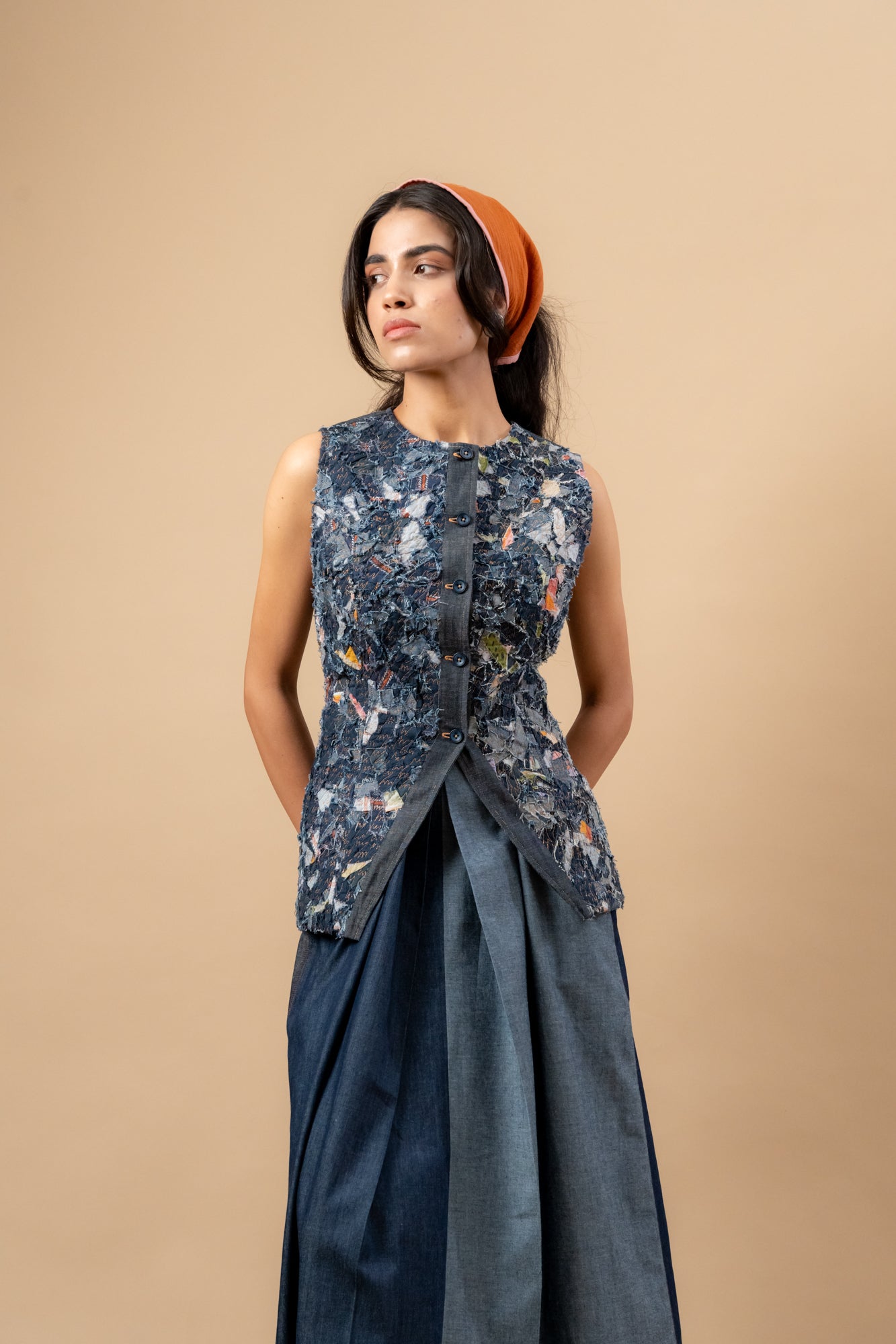 Ida Upcycled Denim Waistcoat