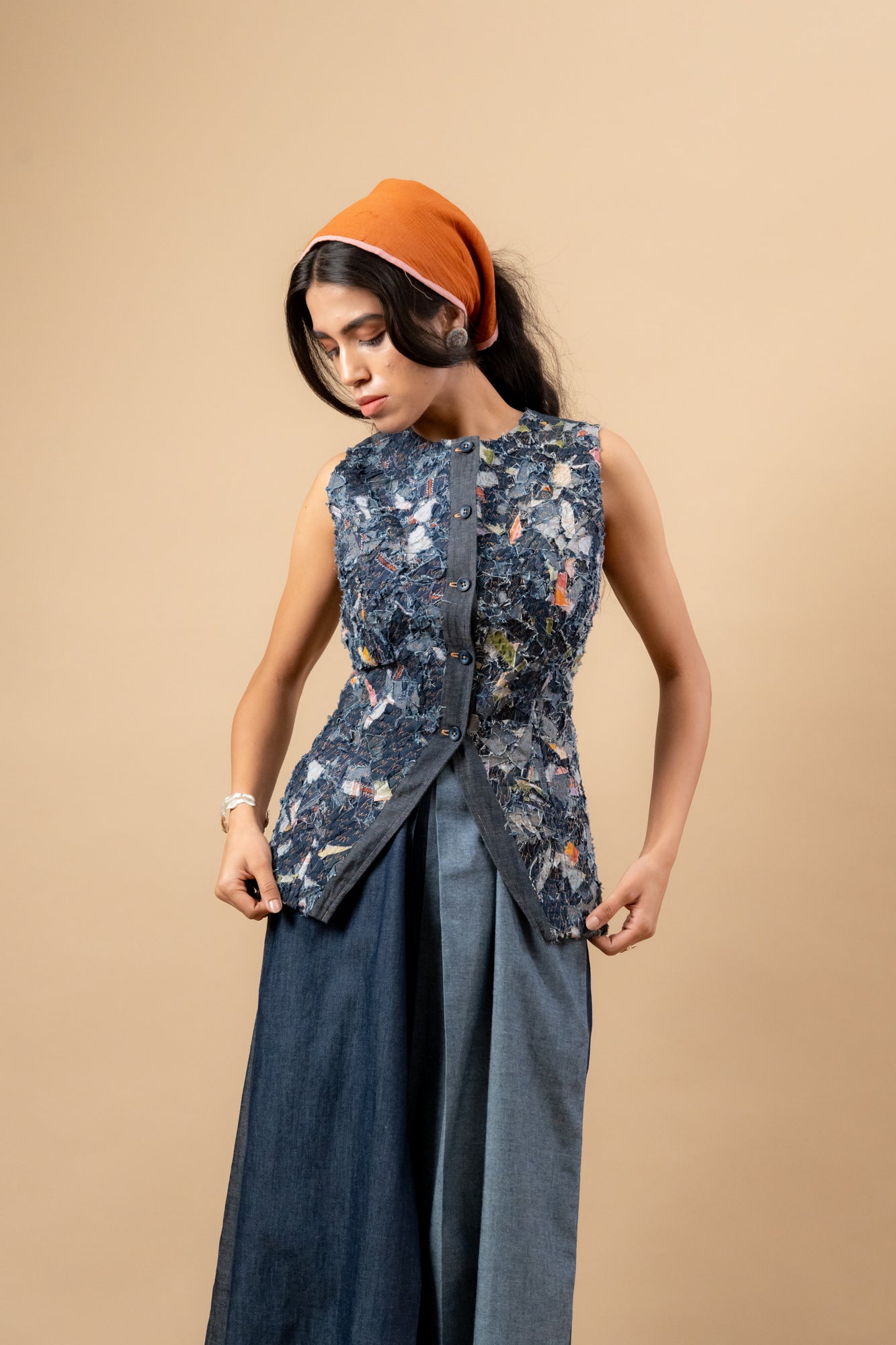 Ida Upcycled Denim Waistcoat