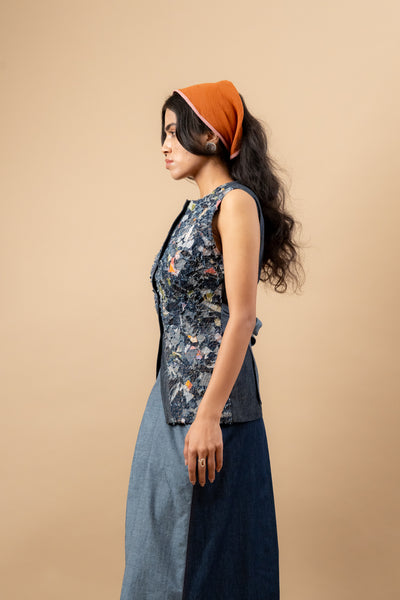 Ida Upcycled Denim Waistcoat