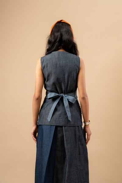 Ida Upcycled Denim Waistcoat