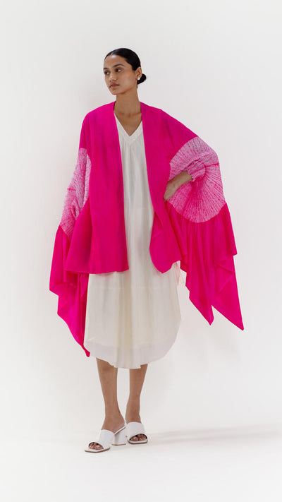SEGMENT CAPE - FUCHSIA
