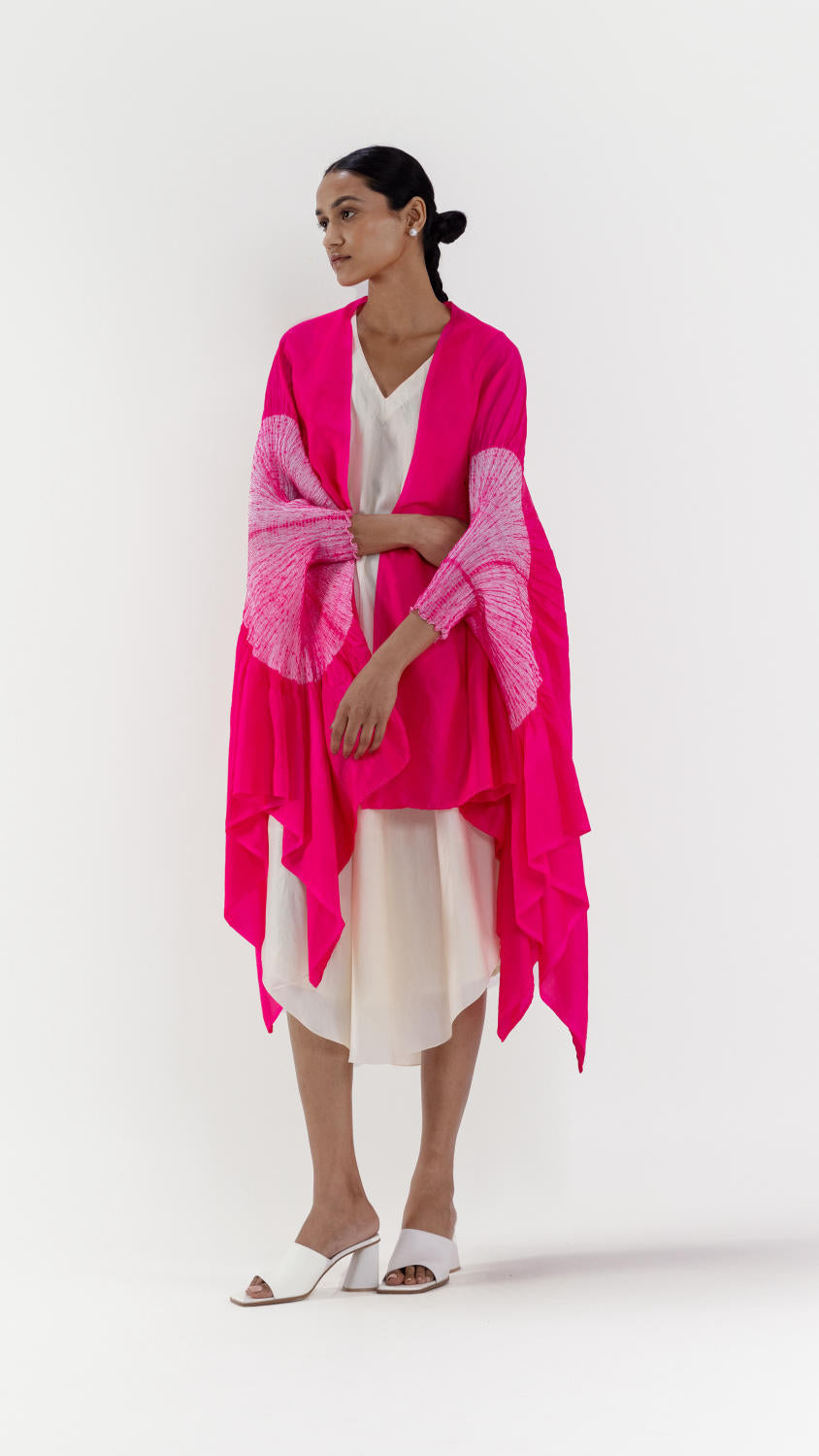 SEGMENT CAPE - FUCHSIA