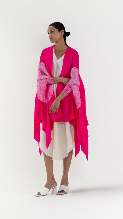 SEGMENT CAPE - FUCHSIA