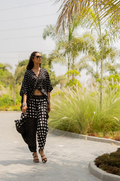 CHOTA MOTA WRAP DHOTI-BLACK