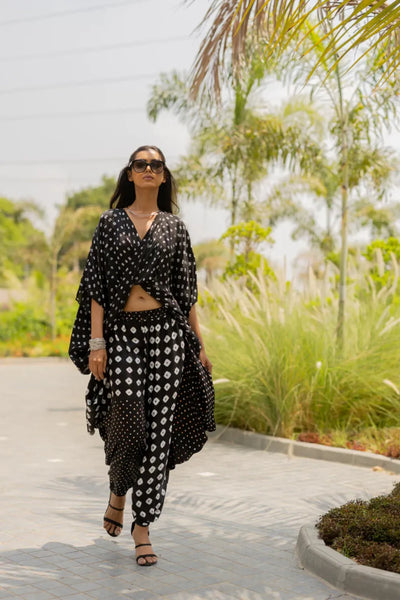 CHOTA MOTA WRAP DHOTI-BLACK