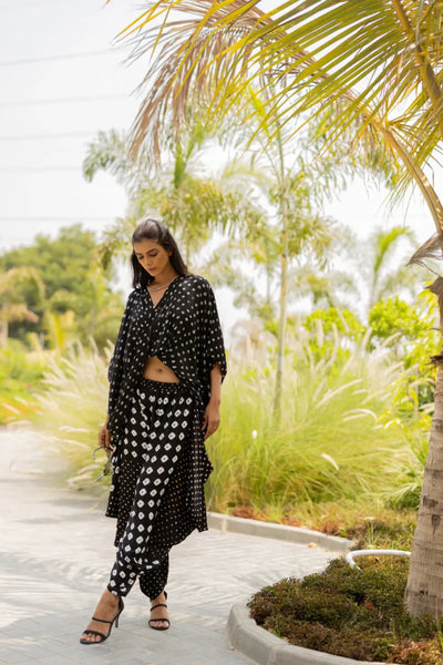 CHOTA MOTA WRAP DHOTI-BLACK