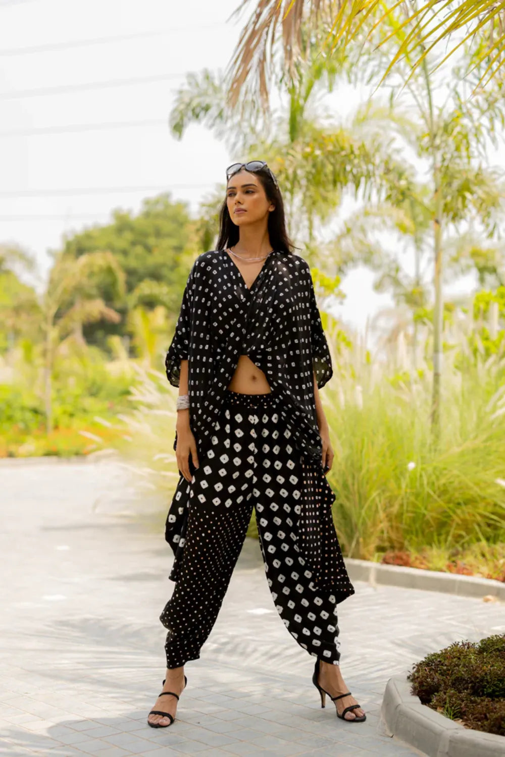 CHOTA MOTA WRAP DHOTI-BLACK