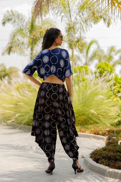 CIR SHIB WRAP DHOTI-BLACK