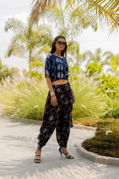 CIR SHIB WRAP DHOTI-BLACK