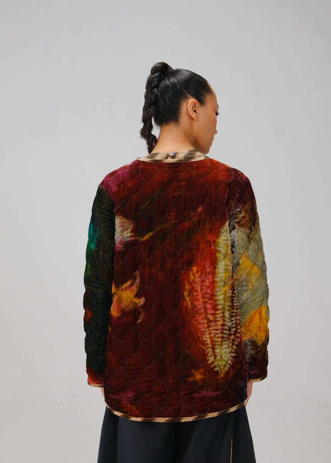 COLLARLESS QUILTED JACKET-X-Ray