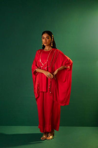 Chamakeen Morrocon Red Co-ord Set