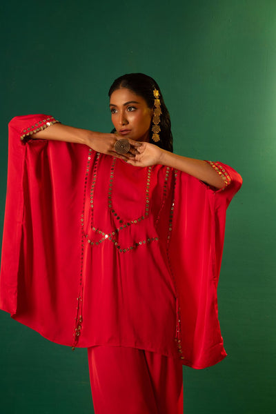 Chamakeen Morrocon Red Co-ord Set