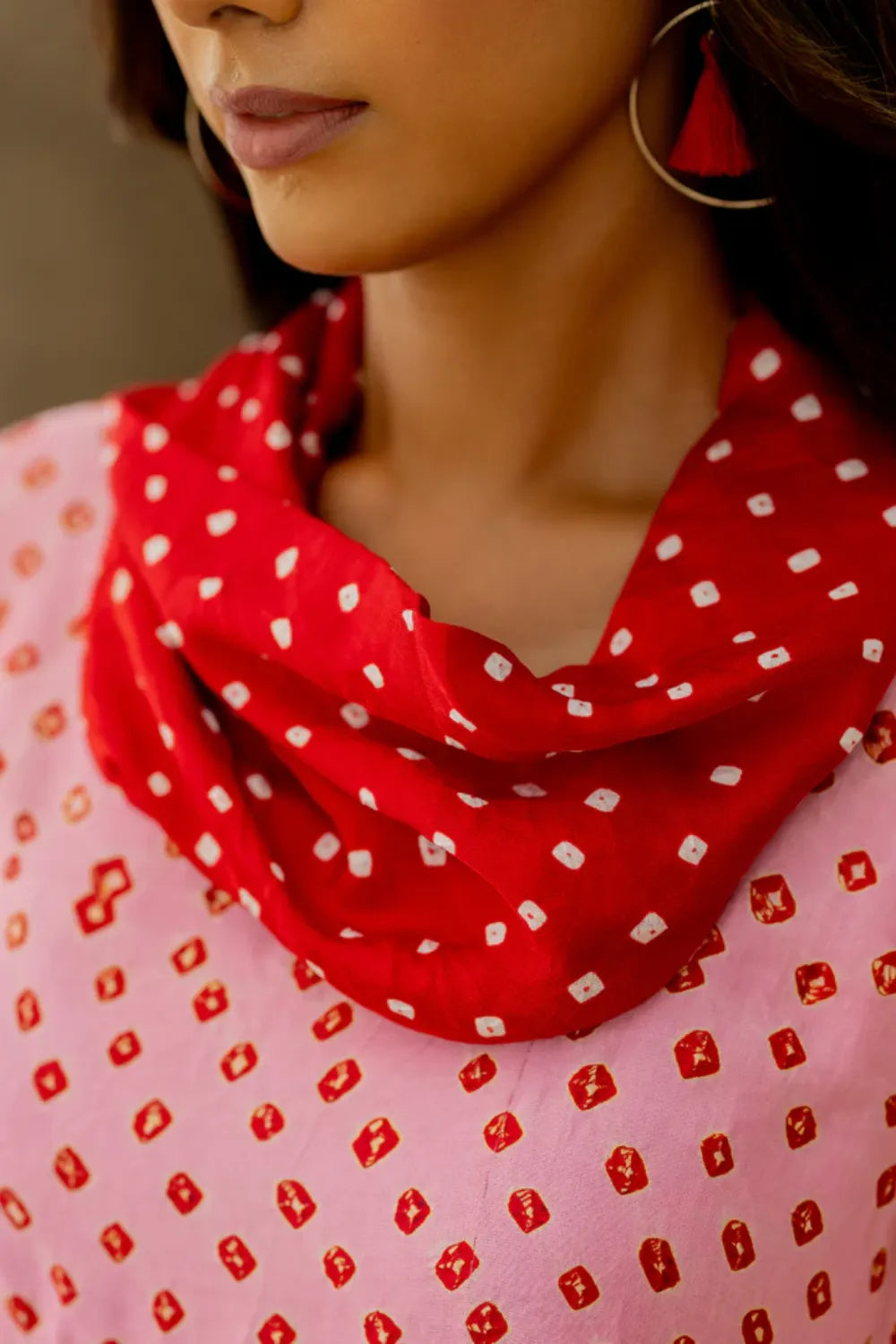 COWL PANT SET WITH SL TOP-PINK