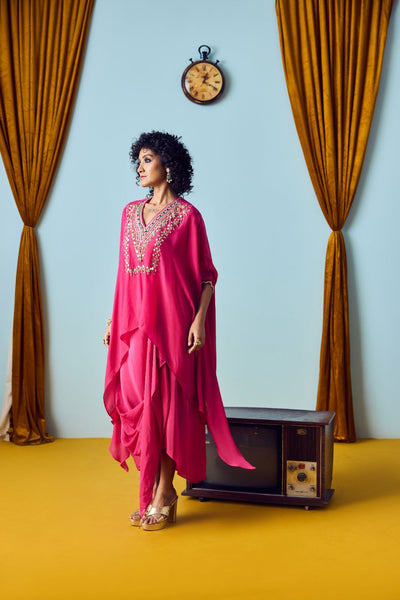 Maia Pink Anti-Fit Tunic Set with Skirt