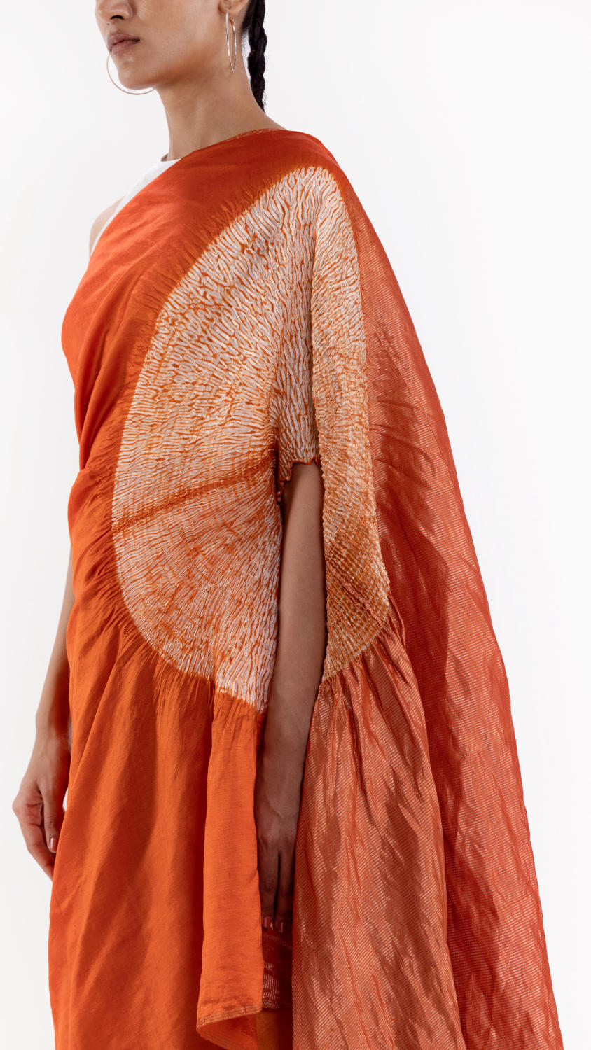 THE HANDSFREE SAREE - METALLIC RUST