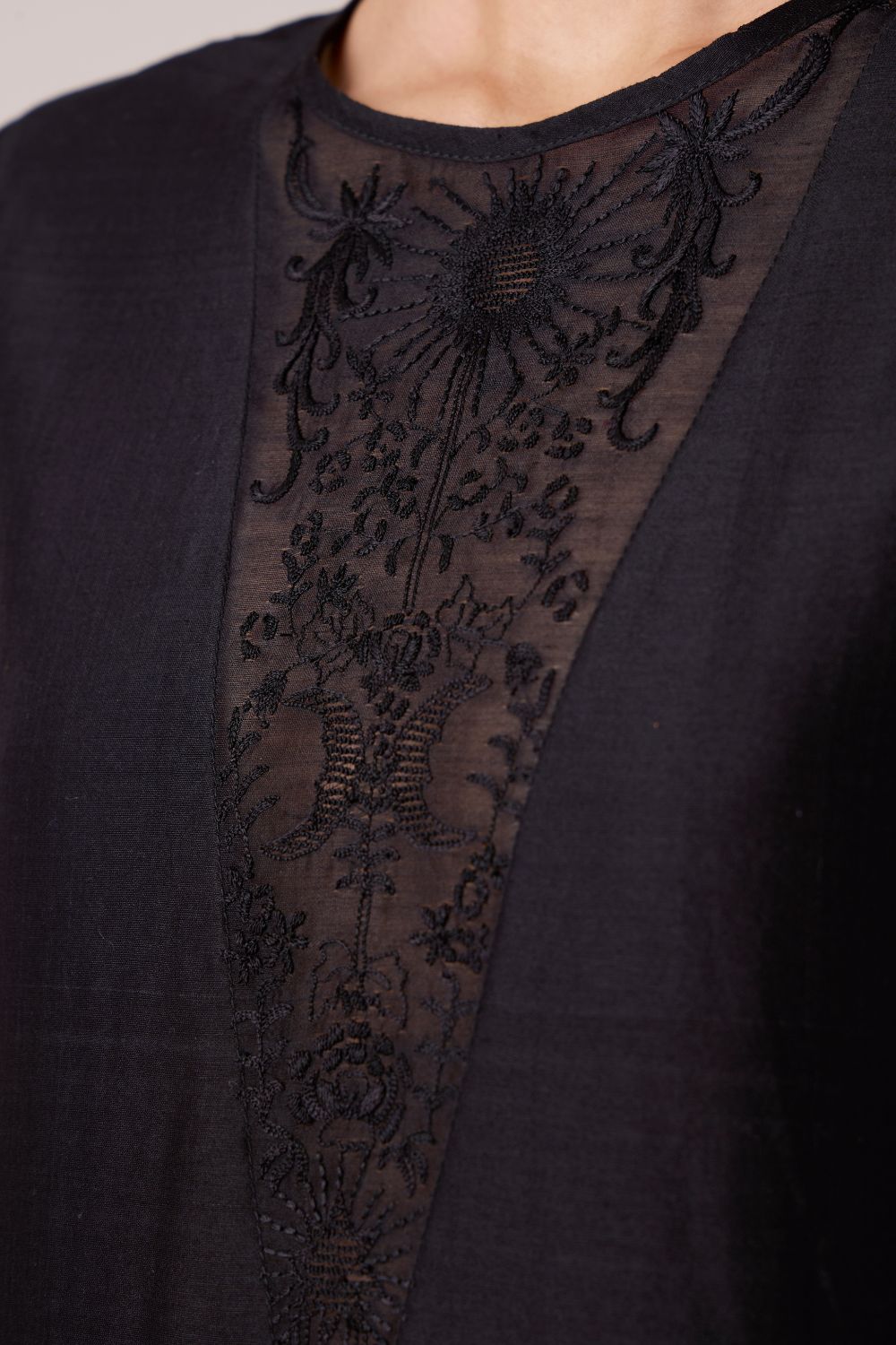 Callisto Black Handwoven Dress