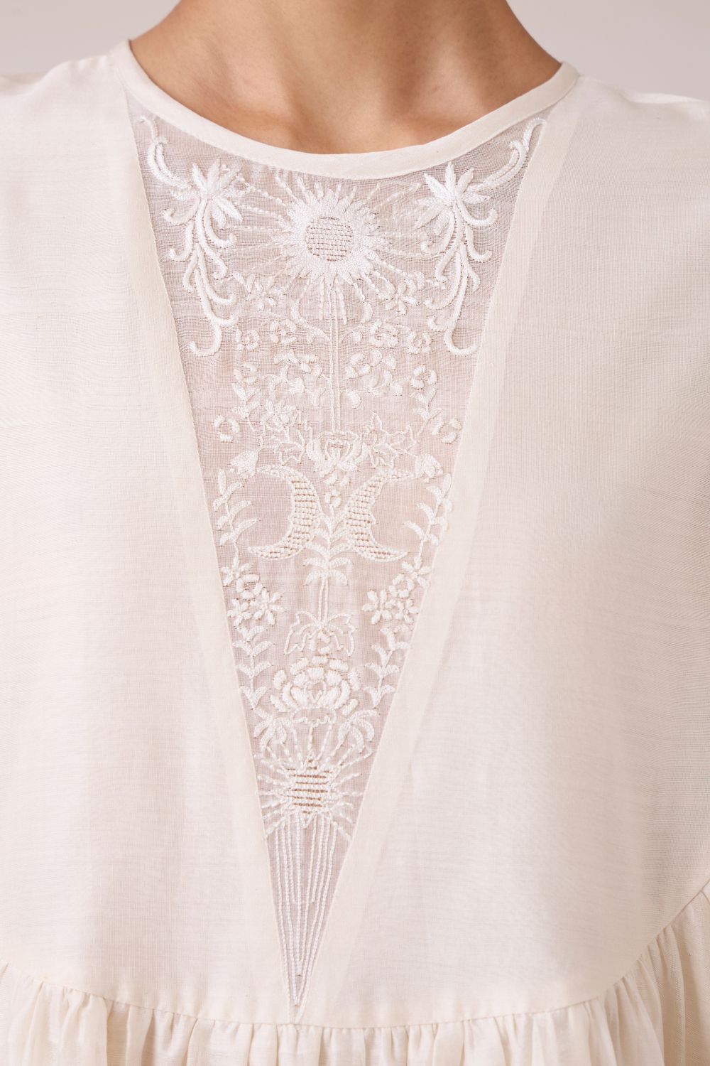 Callisto White Handwoven Dress