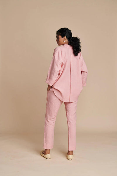 Candy Floss Linen Pleated Pants