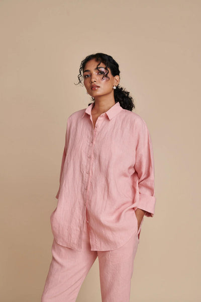 Candy Floss Linen Pleated Pants