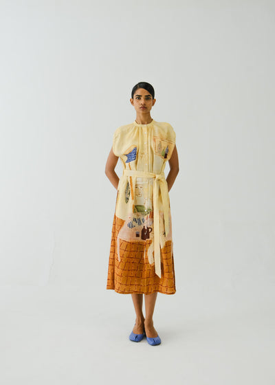 Cap Sleeve Dress-Fisherman