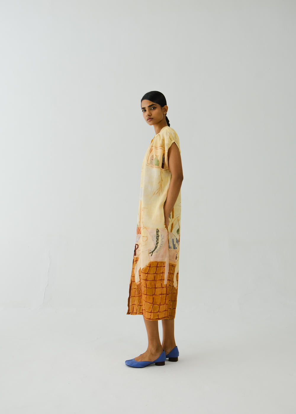Cap Sleeve Dress-Fisherman