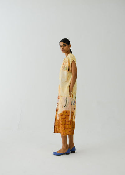 Cap Sleeve Dress-Fisherman