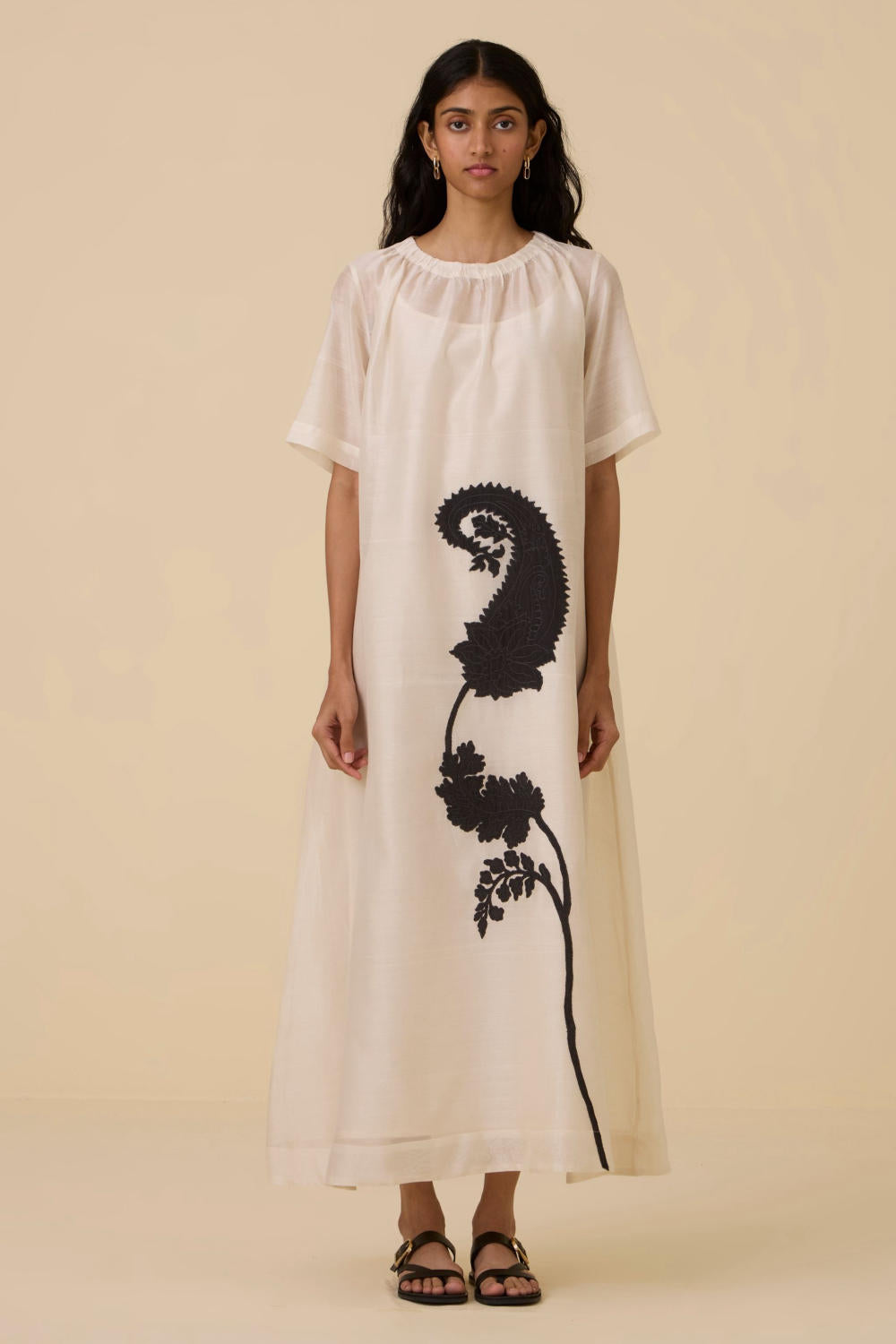 Cersei Paisley Embroidered Dress