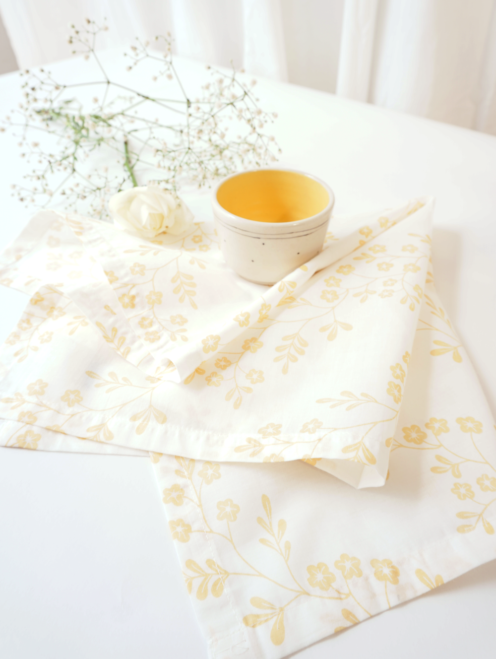Chameli Napkin, Yellow (Set of 4)