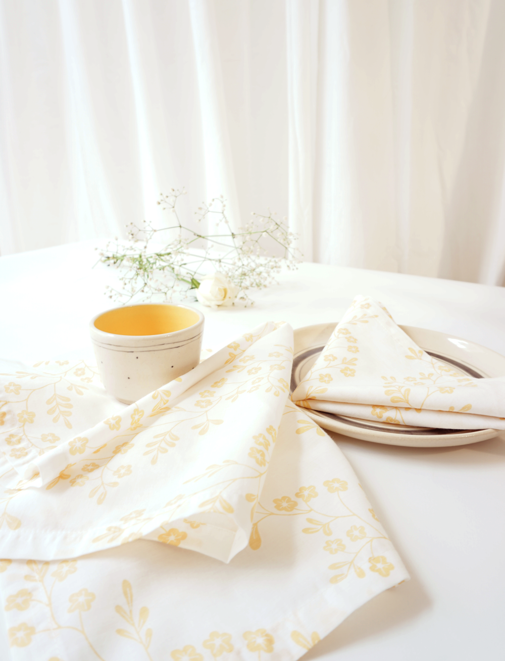 Chameli Napkin, Yellow (Set of 4)