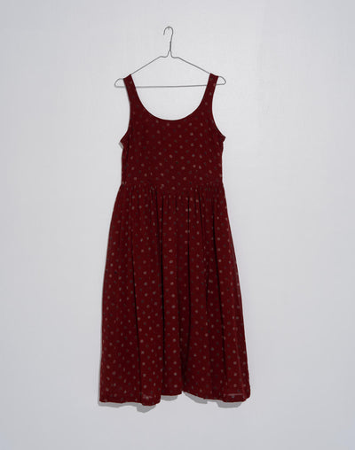 Cherry Blossom gathered dress - Red