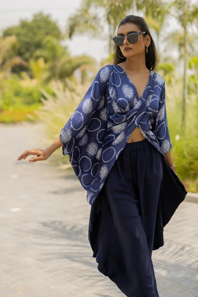 CIR SHIB TWIST TOP-BLUE