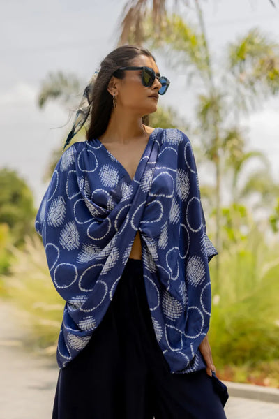 CIR SHIB TWIST TOP-BLUE