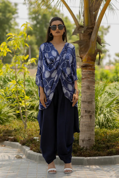 CIR SHIB TWIST TOP-BLUE